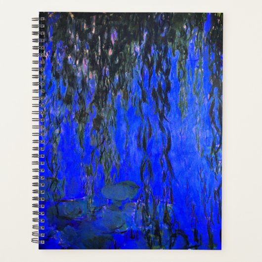 Monet Water Lilies en Wonende Wilde Branches Planner (Voorkant)