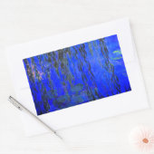 Monet Water Lilies en Wonende Wilde Branches Rechthoekige Sticker (Envelop)