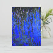 Monet Water Lilies en Wonende Wilde Branches Save The Date (Staand voorkant)
