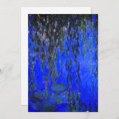 Monet Water Lilies en Wonende Wilde Branches Save The Date (Voorkant / Achterkant)