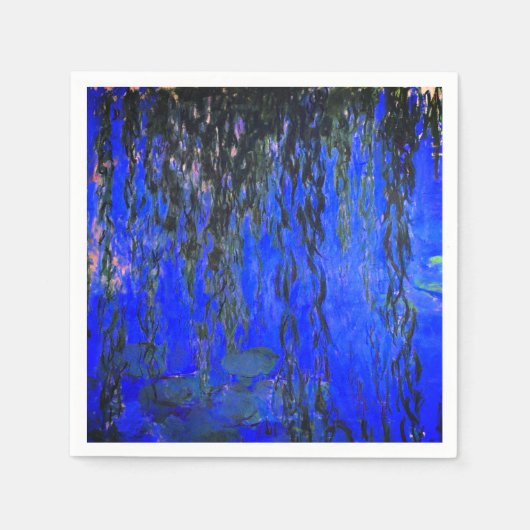 Monet Water Lilies en Wonende Wilde Branches Servet (Voorkant)