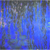 Monet Water Lilies en Wonende Wilde Branches Sticker (Voorkant)