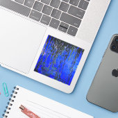 Monet Water Lilies en Wonende Wilde Branches Sticker (Laptop met iPhone)
