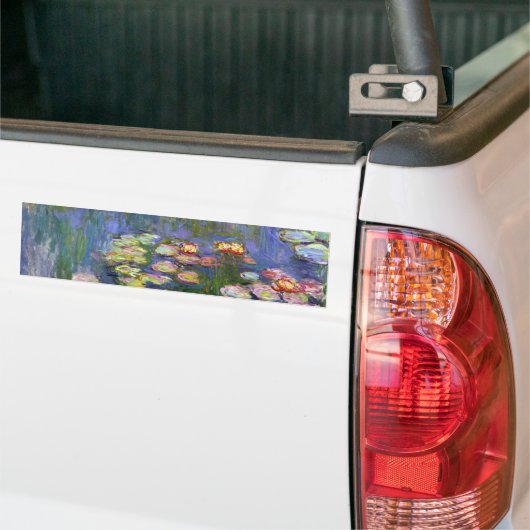 Monet Water Lilies Fine Art (1916) Bumpersticker (Op Truck)