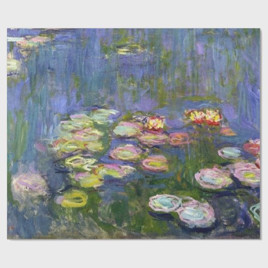 Monet Water Lilies Fine Art (1916) Cadeaupapier (Vlak)