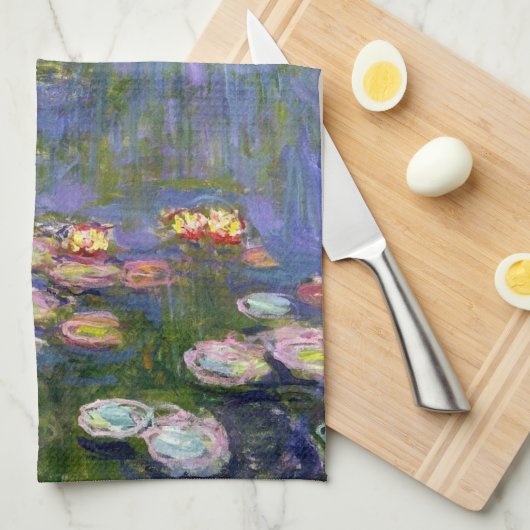 Monet Water Lilies Fine Art (1916) Theedoek (Quarter Fold)
