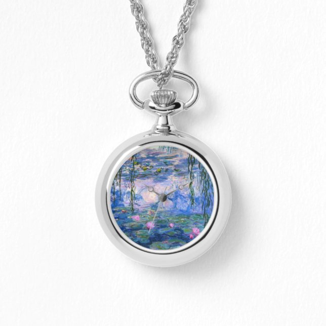 Monet Water Lilies Horloge (Voorkant)