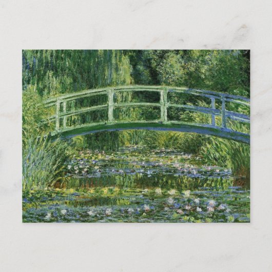 Monet Water Lilies Japanse brug Briefkaart (Voorkant)