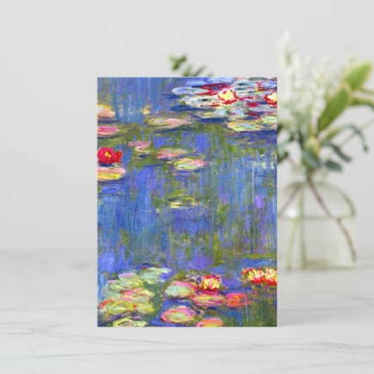 Monet Water Lilies Kaart (Staand voorkant)