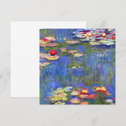Monet Water Lilies Kaart (Voorkant / Achterkant)