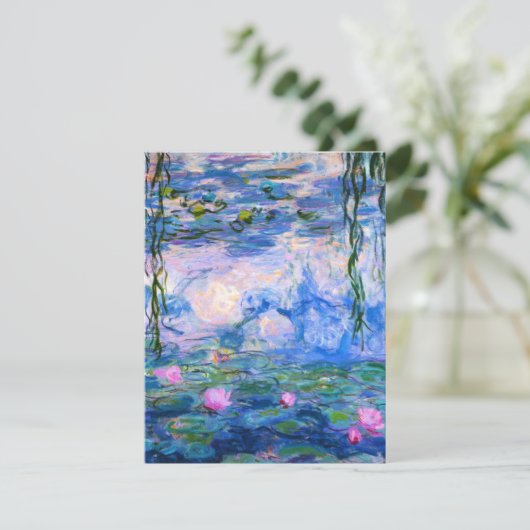 Monet Water Lilies Kaart (Staand voorkant)