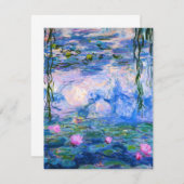 Monet Water Lilies Kaart (Voorkant / Achterkant)