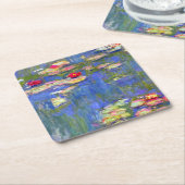 Monet Water Lilies Kartonnen Onderzetters (Schuin)
