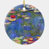 Monet Water Lilies Keramisch Ornament (Achterkant)