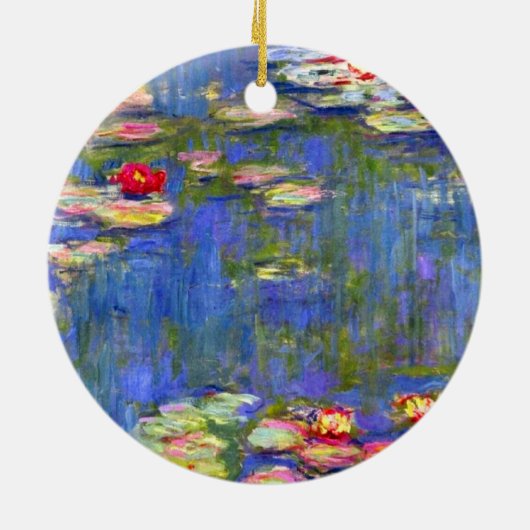 Monet Water Lilies Keramisch Ornament (Achterkant)