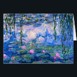 Monet - Water Lilies, kunstwerk van 1919<br><div class="desc">Monet - Water Lilies,  wenskaart kunstwerk 1919.</div>