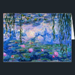Monet - Water Lilies, kunstwerk van 1919<br><div class="desc">Monet - Water Lilies,  wenskaart kunstwerk 1919.</div>