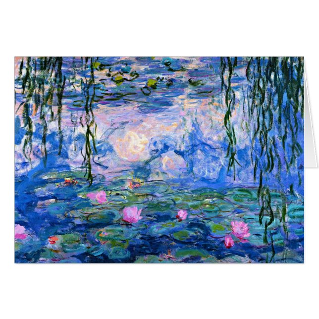 Monet - Water Lilies, kunstwerk van 1919 (Voorkant Horizontaal)