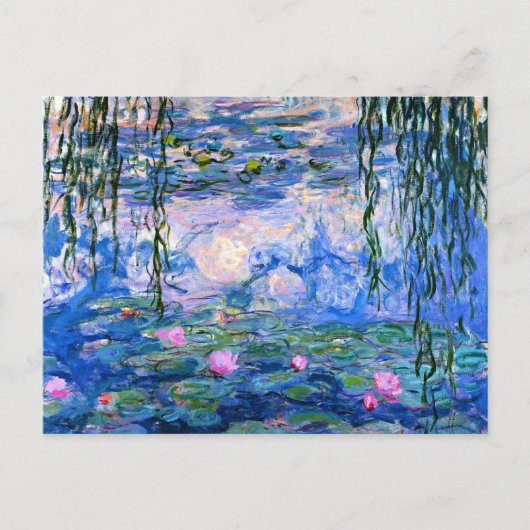 Monet - Water Lilies, kunstwerk van 1919 Briefkaart (Voorkant)