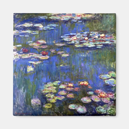 Monet Water Lilies Magneet (Voorkant)