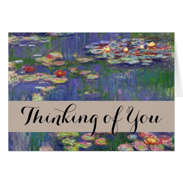 Monet Water Lilies Masterstuk Schilderen (Voorkant Horizontaal)