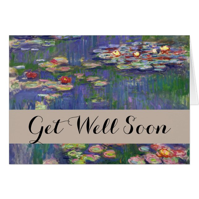 Monet Water Lilies Masterstuk Schilderen (Voorkant Horizontaal)