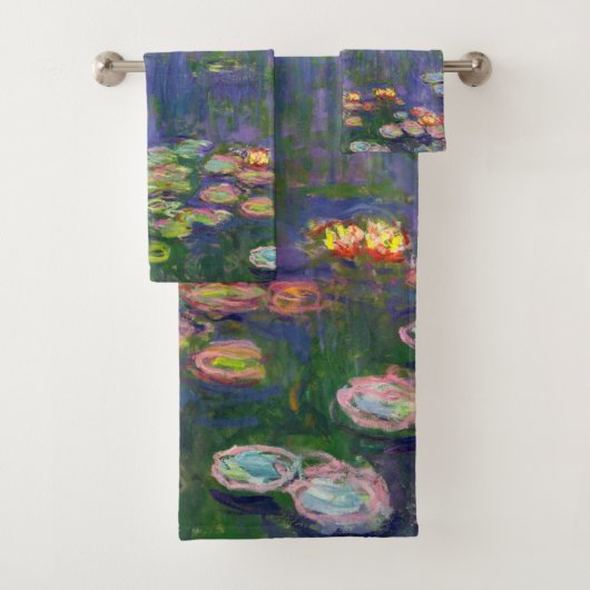 Monet Water Lilies Masterstuk Schilderen Bad Handdoek (Insitu)