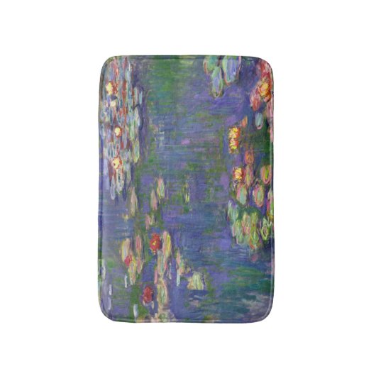 Monet Water Lilies Masterstuk Schilderen Badmat (Voorkant Verticaal)