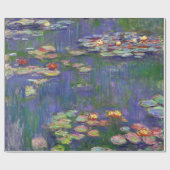 Monet Water Lilies Masterstuk Schilderen Cadeaupapier (Vlak)