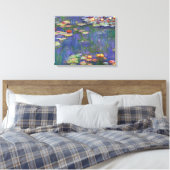 Monet Water Lilies Masterstuk Schilderen Canvas Afdruk (Insitu (Slaapkamer))