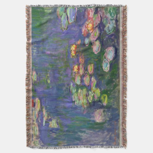Monet Water Lilies Masterstuk Schilderen Deken (Voorkant Verticaal)