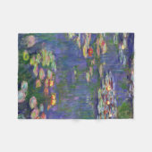Monet Water Lilies Masterstuk Schilderen Fleece Deken (Voorkant (Horizontaal))