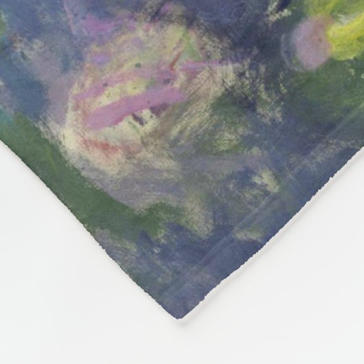 Monet Water Lilies Masterstuk Schilderen Fleece Deken (Hoek)