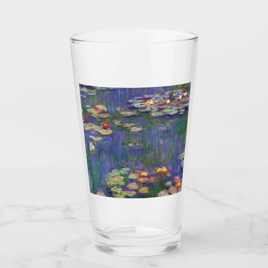 Monet Water Lilies Masterstuk Schilderen Glas (Voorkant)