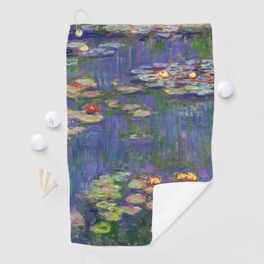 Monet Water Lilies Masterstuk Schilderen Golfhanddoek (Insitu)