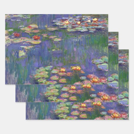 Monet Water Lilies Masterstuk Schilderen Inpakpapier Vel (Set)