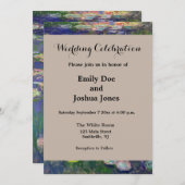 Monet Water Lilies Masterstuk Schilderen Kaart (Voorkant / Achterkant)