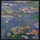 Monet Water Lilies Masterstuk Schilderen Katoenen Servet<br><div class="desc">Monet Water Lilies - Dit klassieke schilderij van Monet werd in 1916 geschilderd door Claude Monet. Het maakt deel uit van zijn beroemde collectie van de waterleiding waar hij schildert in zijn tuin in Giverney,  Frankrijk. Een meesterwerk schilderij.</div>
