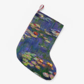 Monet Water Lilies Masterstuk Schilderen Kleine Kerstsok (Voorkant (Hangend))