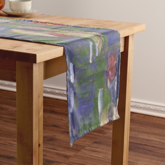 Monet Water Lilies Masterstuk Schilderen Korte Tafelloper (Voorbeeld)