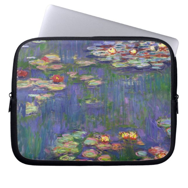 Monet Water Lilies Masterstuk Schilderen Laptop Sleeve (Voorkant)