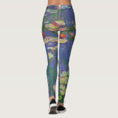 Monet Water Lilies Masterstuk Schilderen Leggings (Achterkant)
