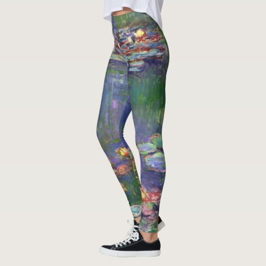 Monet Water Lilies Masterstuk Schilderen Leggings (Links)