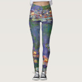 Monet Water Lilies Masterstuk Schilderen Leggings (Voorkant)