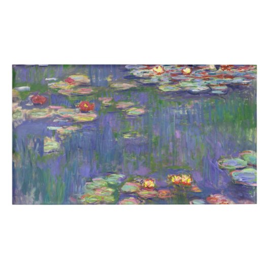 Monet Water Lilies Masterstuk Schilderen Naambadge (Voorkant)