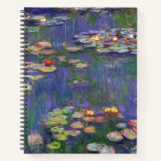 Monet Water Lilies Masterstuk Schilderen Notitieboek (Voorkant)