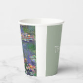 Monet Water Lilies Masterstuk Schilderen Papieren Bekers (Links)