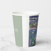 Monet Water Lilies Masterstuk Schilderen Papieren Bekers (Rechts)