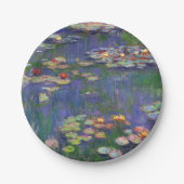 Monet Water Lilies Masterstuk Schilderen Papieren Bordje (Voorkant)