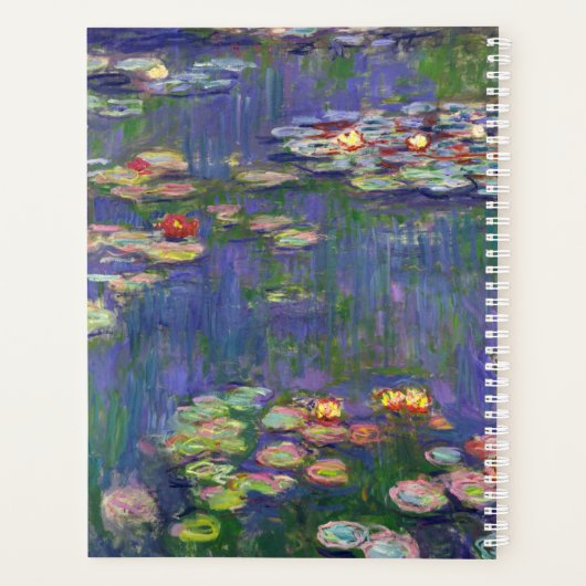 Monet Water Lilies Masterstuk Schilderen Planner (Achterkant)